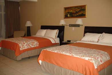 Flamingo hotel room