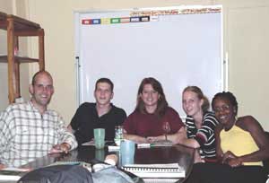 classroom at the language institute