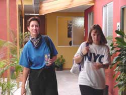 Students learning spanish in the academy